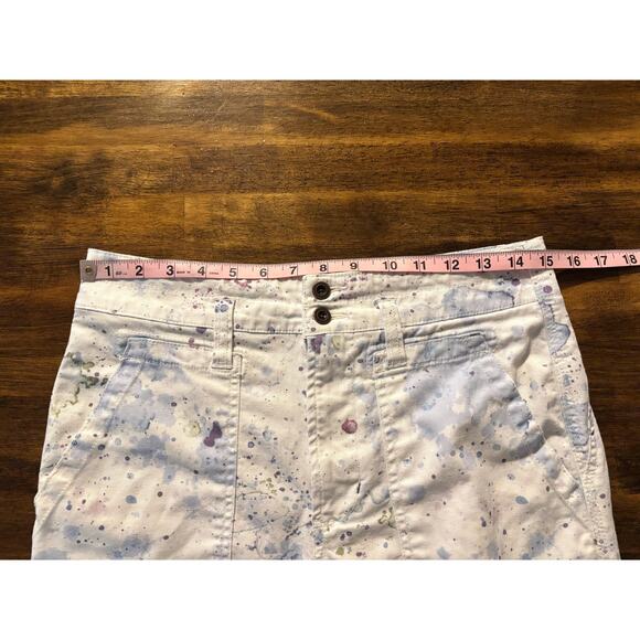 Anthropologie Women’s 27 Pants Wanderer Watercolor Cargo Utility Relaxed - Picture 12 of 16